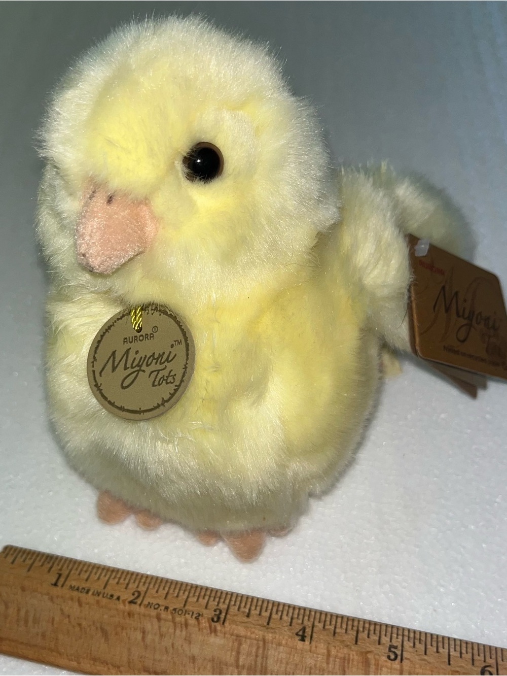 Aurora Miyoni Chick 6" Plush Stuffed Animal Toy NWT